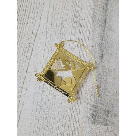 Merry Xmas figis moose mini ornament new year - Picture 3 of 3